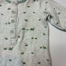 Load image into Gallery viewer, Boys Fox &amp; Finch, soft feel stretchy romper, dinosaurs, EUC, size 000,  