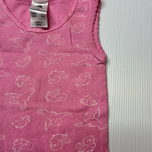 Load image into Gallery viewer, Girls Dymples, pink cotton singlet top, birds, GUC, size 0,  
