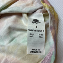 Load image into Gallery viewer, Girls Dymples, tie dyed stretchy tee / top, EUC, size 1,  