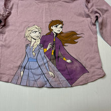 Load image into Gallery viewer, Girls Disney, Frozen cotton long sleeve tee / top, FUC, size 1,  