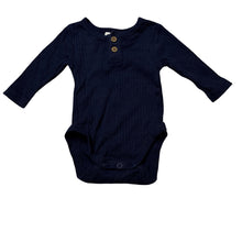 Load image into Gallery viewer, Unisex Dymples, navy cotton bodysuit / romper, EUC, size 0000,  