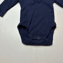 Load image into Gallery viewer, Unisex Dymples, navy cotton bodysuit / romper, EUC, size 0000,  
