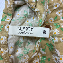 Load image into Gallery viewer, Girls Sunny Landscape, lightweight floral cotton dress, EUC, size 0-1, L: 39cm