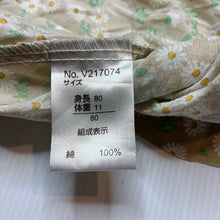 Load image into Gallery viewer, Girls Sunny Landscape, lightweight floral cotton dress, EUC, size 0-1, L: 39cm