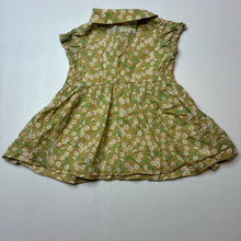 Load image into Gallery viewer, Girls Sunny Landscape, lightweight floral cotton dress, EUC, size 0-1, L: 39cm
