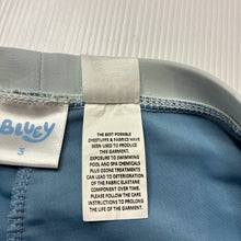 Load image into Gallery viewer, Boys BLUEY, swim shorts, pilling, FUC, size 3,  