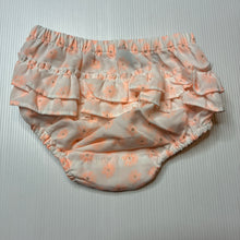 Load image into Gallery viewer, Girls Peter Morrissey, lightweight ruffle bloomers / nappy cover, EUC, size 00,  