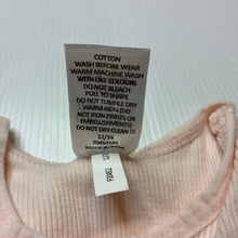 Load image into Gallery viewer, Girls Target, pink ribbed organic cotton singlet top, EUC, size 0000,  