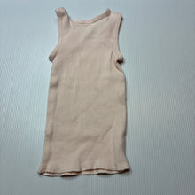 Load image into Gallery viewer, Girls Target, pink ribbed organic cotton singlet top, EUC, size 0000,  