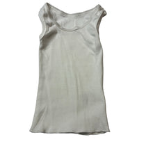 Load image into Gallery viewer, Unisex Anko, white cotton singlet top, EUC, size 0000,  