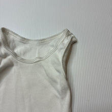 Load image into Gallery viewer, Unisex Anko, white cotton singlet top, EUC, size 0000,  