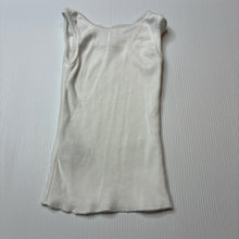 Load image into Gallery viewer, Unisex Anko, white cotton singlet top, EUC, size 0000,  