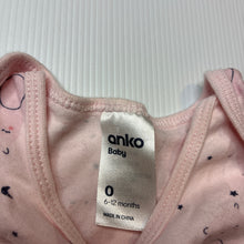 Load image into Gallery viewer, Girls Anko, pink cotton bodysuit / romper, FUC, size 0,  