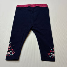 Load image into Gallery viewer, Girls Target, navy stretchy leggings / bottoms, EUC, size 000,  