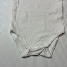 Load image into Gallery viewer, Unisex Baby Berry, white cotton singletsuit romper, GUC, size 000,  