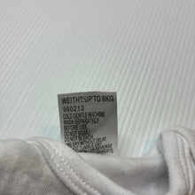 Load image into Gallery viewer, Unisex Baby Berry, white cotton singletsuit romper, GUC, size 000,  