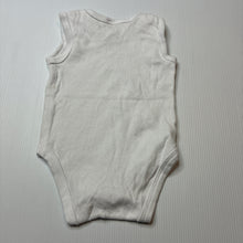 Load image into Gallery viewer, Unisex Baby Berry, white cotton singletsuit romper, GUC, size 000,  