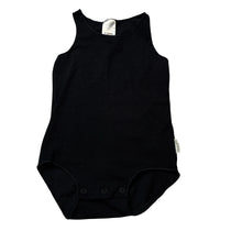 Load image into Gallery viewer, Unisex Bonds, black stretchy singletsuit romper, EUC, size 0,  