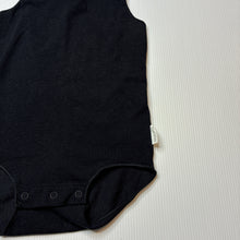 Load image into Gallery viewer, Unisex Bonds, black stretchy singletsuit romper, EUC, size 0,  