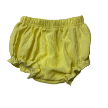 Load image into Gallery viewer, Girls yellow, lightweight nappy cover / bloomers, EUC, size 000,  