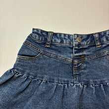 Load image into Gallery viewer, Girls Breakers, blue stretch denim skirt, adjustable, GUC, size 2,  