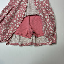 Load image into Gallery viewer, Girls KID, floral cotton skirt, built-in shorts, elasticated, GUC, size 6,  