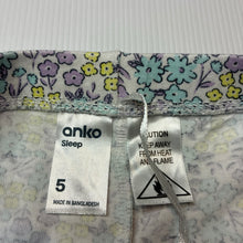 Load image into Gallery viewer, Girls Anko, floral pyjama shorts, EUC, size 5,  