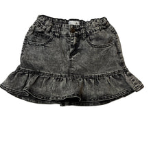 Load image into Gallery viewer, Girls Charlie &amp; Me, stretch denim skirt, adjustable, L: 26.5cm, GUC, size 8,  