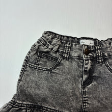 Load image into Gallery viewer, Girls Charlie &amp; Me, stretch denim skirt, adjustable, L: 26.5cm, GUC, size 8,  