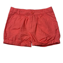 Load image into Gallery viewer, Girls Fun Spirit, lightweight coral cotton shorts, adjustable, EUC, size 6,  