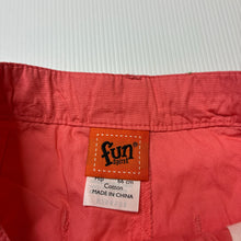 Load image into Gallery viewer, Girls Fun Spirit, lightweight coral cotton shorts, adjustable, EUC, size 6,  