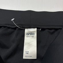 Load image into Gallery viewer, Girls Anko, black swim shorts, elasticated, EUC, size 12,  