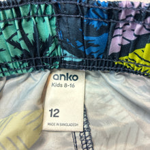 Load image into Gallery viewer, Boys Anko, lightweight board shorts, elasticated, EUC, size 12,  