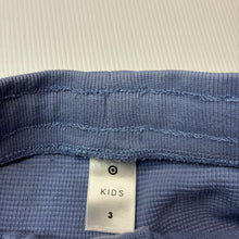 Load image into Gallery viewer, Boys Target, blue waffle cotton shorts, elasticated, GUC, size 3,  
