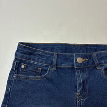 Load image into Gallery viewer, Girls Anko, blue stretch denim shorts, adjustable, EUC, size 10,  