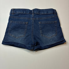 Load image into Gallery viewer, Girls Anko, blue stretch denim shorts, adjustable, EUC, size 10,  