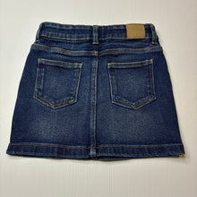 Load image into Gallery viewer, Girls Target, blue stretch denim skirt, adjustable, EUC, size 5,  