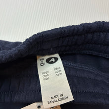 Load image into Gallery viewer, Boys KID, navy fleece lined shorts, elasticated, NEW, size 4,  