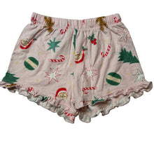 Load image into Gallery viewer, Girls Cotton On, soft feel stretchy Christmas pyjama shorts, EUC, size 6,  