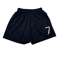Load image into Gallery viewer, Unisex navy, sports / activewear shorts, elasticated, GUC, size 6-7,  