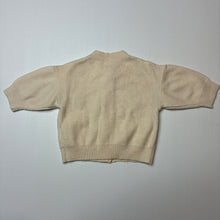 Load image into Gallery viewer, Girls embroidered, soft feel stretchy cardigan, EUC, size 000,  
