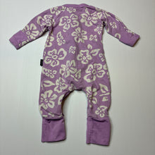 Load image into Gallery viewer, Girls Bonds, floral zip wondersuit / zippy / romper, GUC, size 0000,  