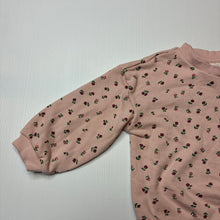 Load image into Gallery viewer, Girls H&amp;M, pink floral lightweight sweater / jumper, EUC, size 2,  