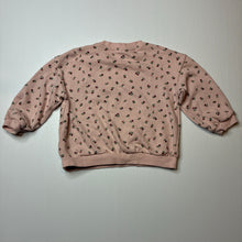 Load image into Gallery viewer, Girls H&amp;M, pink floral lightweight sweater / jumper, EUC, size 2,  
