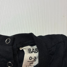 Load image into Gallery viewer, Unisex Cotton On, black quilted sweater / jumper, EUC, size 000,  