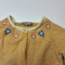 Load image into Gallery viewer, Girls BOUT'CHOU, embroidered knitted cotton cardigan, GUC, size 0,  