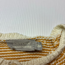 Load image into Gallery viewer, Girls BOUT'CHOU, embroidered knitted cotton cardigan, GUC, size 0,  