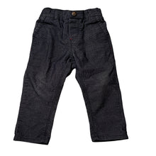 Load image into Gallery viewer, Boys Mothercare, lightweight stretch corduroy pants, elasticated, GUC, size 0,  