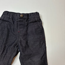Load image into Gallery viewer, Boys Mothercare, lightweight stretch corduroy pants, elasticated, GUC, size 0,  