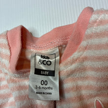 Load image into Gallery viewer, Girls Kids &amp; Co, terry zip coverall / romper, EUC, size 00,  
